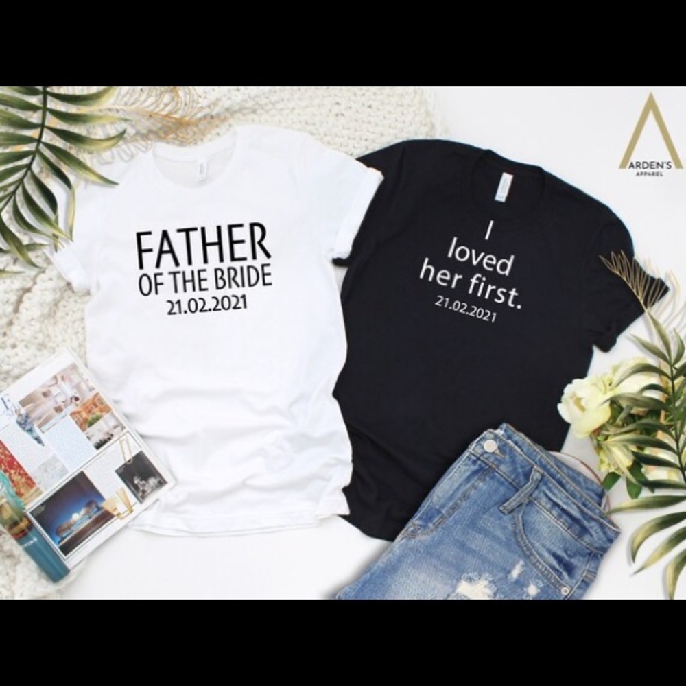 Father of the bride shirt 100% cotton tshirt